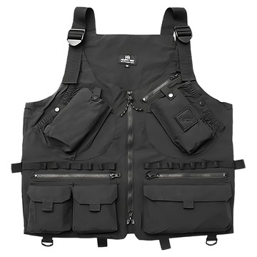 HEARTY RISE 哈帝來斯 釣魚背心 HE-9016 22個多重口袋 混紗棉+尼龍材質 防潑水 抗汙  M  黑色