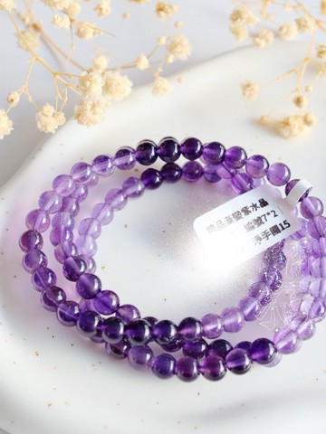 星芒丨九紫離火運丨卡崔娜星芒烏拉圭紫水晶手串