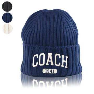 COACH 刺繡品牌羊毛帽-(新款任選)