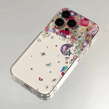 💎免運💎寶石手機殼 手機殼 閃亮鑽石寶石適用蘋果14PROMAX手機殻16iPhone15簡約13創意12個性 VIJF
