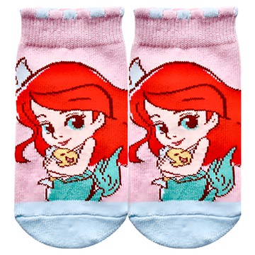 ONEDER 旺達棉品 迪士尼公主系列直版襪 兒童襪  愛麗兒  12~14cm  愛麗兒 多色