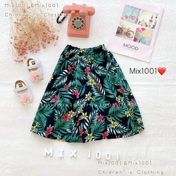 🦄🌈✨薄款✨寬鬆涼感棉麻花褲✨兒童花褲 5-17