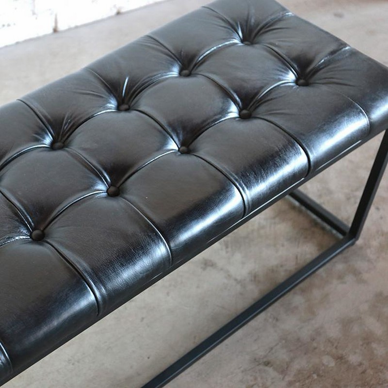 本革×アイアンスツール アイアンと本革のスツール レザースツール 本革