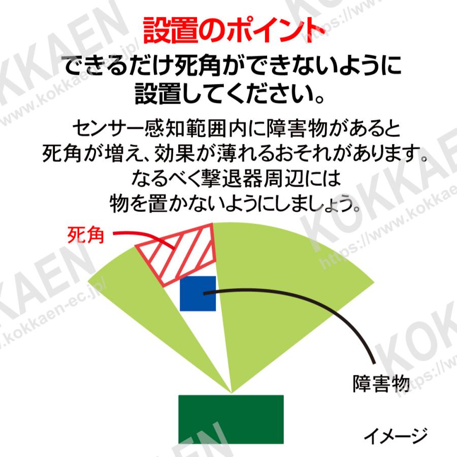 猫よけ 超音波 動物よけ 2個セット 動物撃退器 アニマルブロッカー3 獣害対策 ソーラー充電式 USB充電可 イノシシ イタチ ハクビシン アライグマ 犬 鳥 国華園