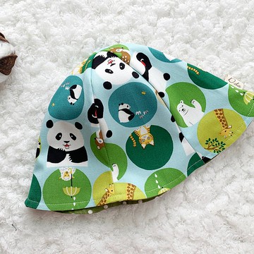 熊貓與朋友們夏日遮陽軟帽 寶寶帽 漁夫帽