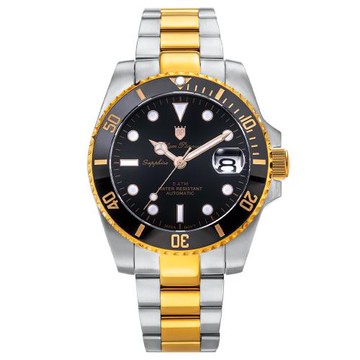 【Olym Pianus奧柏】黑曜銅盾 潛水風格自動機械男錶 899832AGSR 黑面