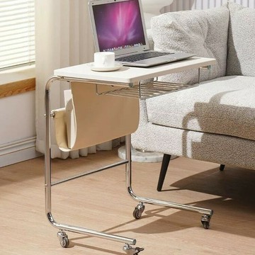 沙發邊幾可移動小推車臥室置物架客廳家用便攜式簡約雙層床頭櫃