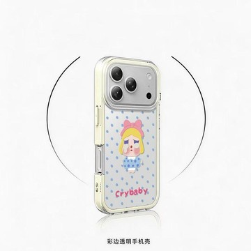 藍波點可愛哭娃適用iPhone17PROMAX手機殼新款16/15/14小衆13透明