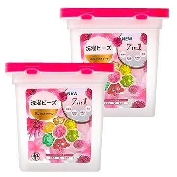 REQIR 立刻 七合一果香無磷無螢光劑配方 洗衣凝珠洗衣球洗衣膠囊 圓桶裝  50顆  2桶