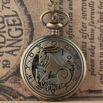 十二星座復古懷表摩羯座鏤空創意生日禮物送女友情侶畢業長輩