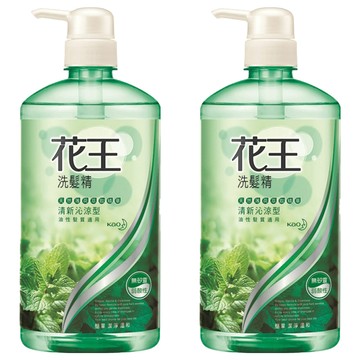 Kao 花王 洗髮精 清新沁涼型  溫和洗淨 柔順不打結 清爽不黏膩  油性髮質適用  750ml  2瓶