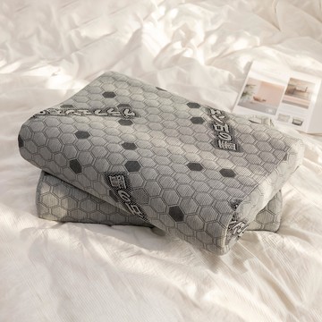 JINDACHI 金大器 天絲石墨烯乳膠枕 工學護頸型  60 x 40 x 12cm  1個  乳膠枕 灰色