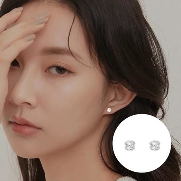 【A&R】韓風s999純銀雕花微光轉珠耳環(鎖珠 螺絲耳扣 鎖式 情人節 交換 生日禮物)