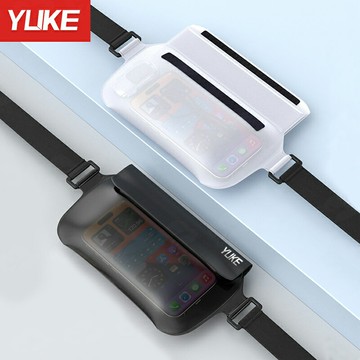 雙層防水腰包 YUKE 手機防水套 透明防水袋 外送防水腰包 手機防水包 手機防水袋【GD015】99750走走去旅行