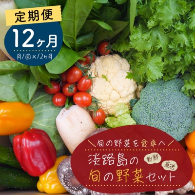 淡路島の旬の野菜セット 1年コース(月1回×12回)