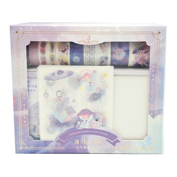 Simno 元氣滿滿系列小套盒 膠帶 貼紙 記事紙  在流年星辰中  1盒