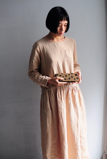 毛球紫背草 帆布可水洗紙 長夾 輕量/皮夾/錢包 錢包 10層卡夾層