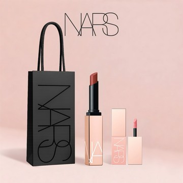 甜蜜送禮首選💗【NARS】水光唇膏1+1組｜贈迷你腮紅露🌹超心動莓果甜粉 七夕 情人節禮物 生日禮物