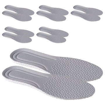 乳膠減震鞋墊 3雙  45 ~ 46碼  灰面白底  2組