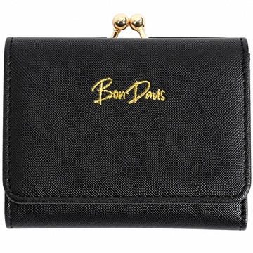 BEN DAVIS BDW-8424V-01 GAMAGUCHI WALLET 皮革 口金短夾 (黑色)