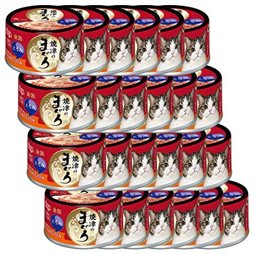 金缶 焼津のまぐろ カニカマ入りまぐろとほぐしささみ とろみ仕立て 70g×24個セット