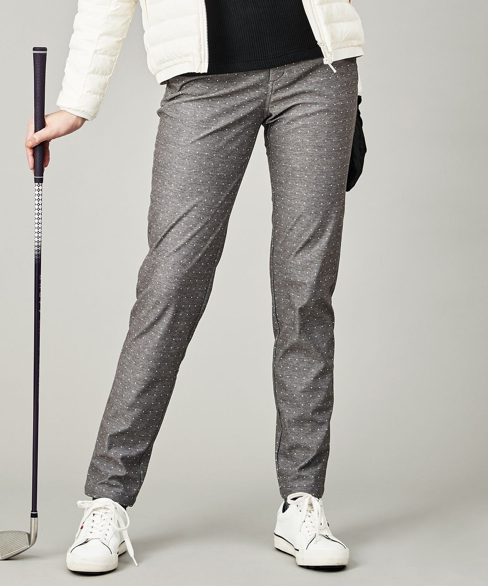 【オンワード】 23区GOLF>パンツ 【WOMEN】【防風/ストレッチ】ドットプリント ボンディング パンツ グレー 2 レディース |  LINEブランドカタログ