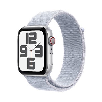 Apple Watch SE 2 LTE版 44mm銀色錶殼配青雲色運動錶環(MXGR3TA/A)(2024)