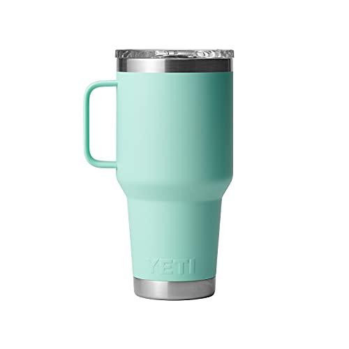 YETI Rambler 30 oz Travel Mug, Stainless Steel, Vacuum Insulated with Stronghold Lid, Seafoam