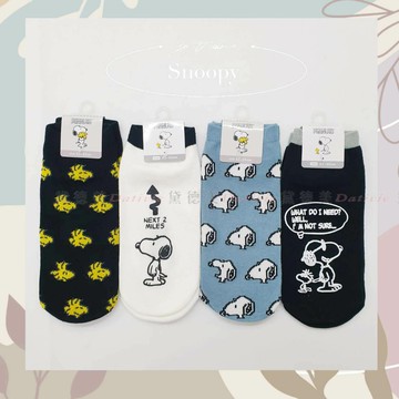 休閒短襪 23-25cm-史努比 SNOOPY PEANUTS 日本進口正版授權