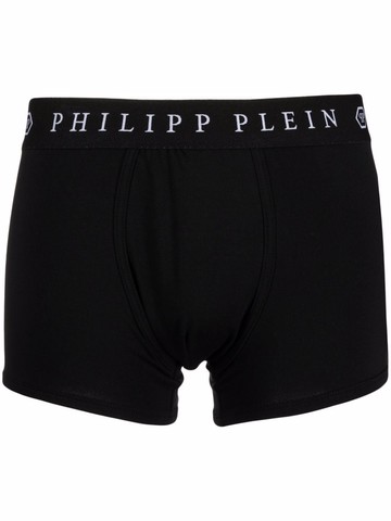 Philipp Plein - monogram-print boxers - men - Cotton/Modal/Polyester/Spandex/Elastane - XXXL - Black
