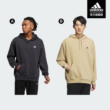 【adidas 愛迪達】 LOGO 休閒運動連帽上衣 長袖帽T 男/女 (多款任選)