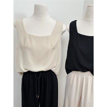 u型領雪紡內搭背心