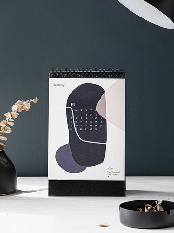 半島良品年小日歷ins風北歐臺歷記事本桌面辦公擺件計劃月歷1入
