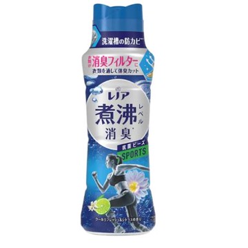 日本P&G-Lenor煮沸般超消臭筒槽防霉護色衣物芳香顆粒香香豆420ml *6/箱購