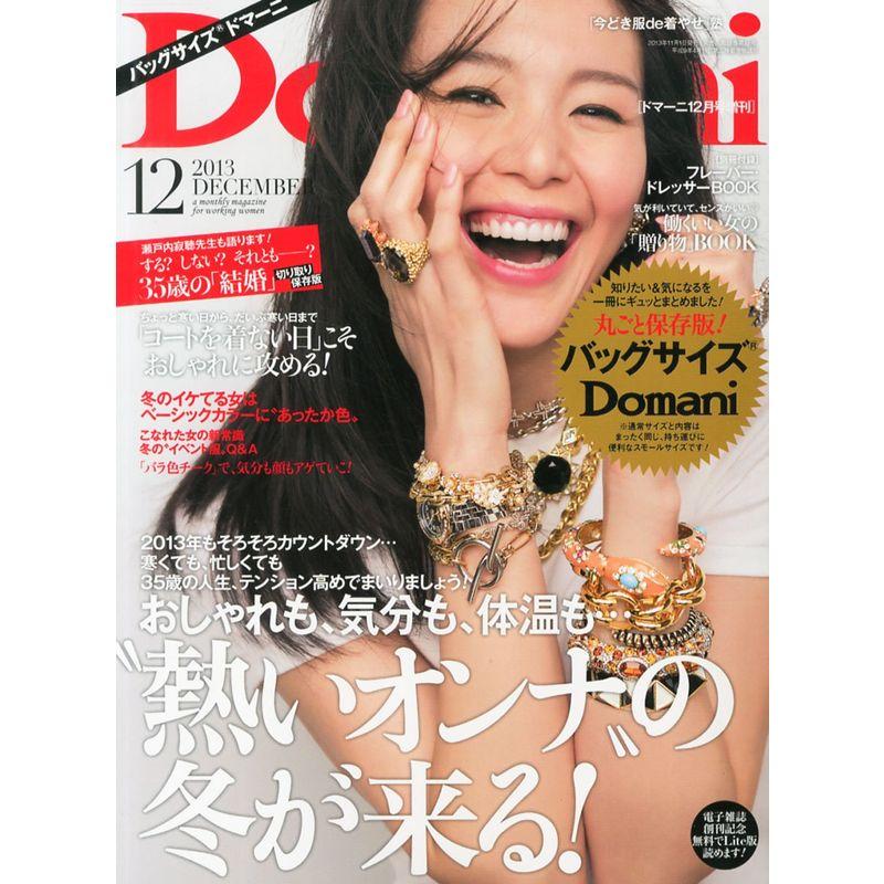 バッグサイズDomani (ドマーニ) 2013年 12月号 雑誌
