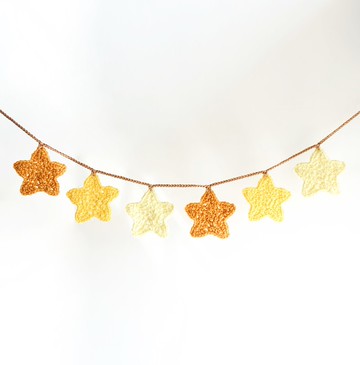 編織星星掛旗 (派對/露營/野餐/生日佈置裝飾) 掛飾 吊旗