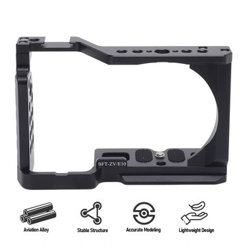 攝像機籠鋁合金擴展框架1/4 3/8 ZV-E10無反光攝像機的螺絲孔