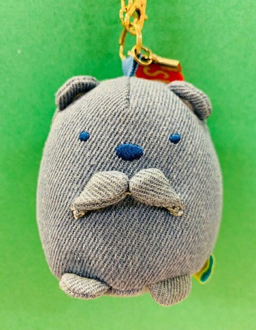 【震撼精品百貨】角落生物 Sumikko Gurashi SAN-X 絨毛娃娃吊飾/鑰匙圈-白熊/牛仔#72194 震撼日式精品百貨