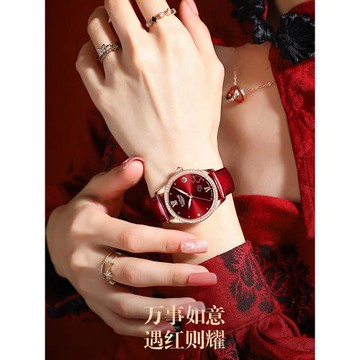 瑞士女款機械表真皮卡梭時尚輕奢品牌十大手表全自動女表防水K996