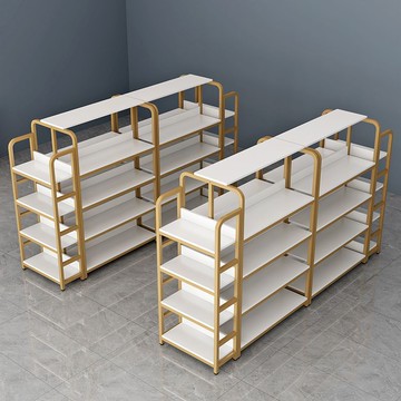 【免運/可開票】置物架 超市貨架 倉儲貨架 展示架 商超貨架 陈列架 中島櫃超市貨架母嬰店中島架展示架便利店零食展示櫃化妝品陳列櫃