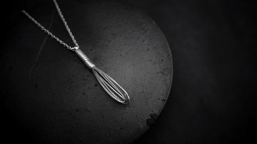 【臍加厝】烘焙系列│純銀打蛋器項鍊