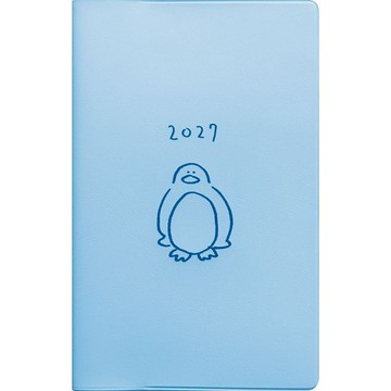 MATOKA 日誌 2027 年度 2026 年 10 月開始 輕巧月曆 Doodle Penguin