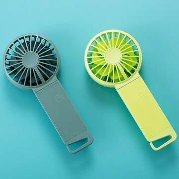 利百代雙扇葉USB摺疊風扇 粉綠