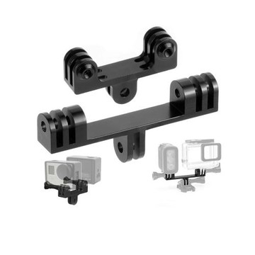 適合GOPRO11/10大疆影石360雙頭多機位支架水下攝影LED補光燈支架