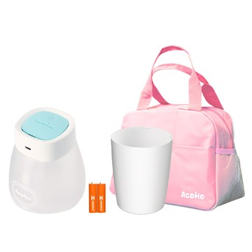 AcoMo 第三代六分鐘紫外線專業殺菌器 附USB鎳氫充電電池2個 + 7公升多功能媽媽包  PS III+  藍色