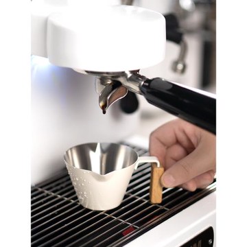 AIRFLOW氣流雙口不銹鋼咖啡杯 意式濃縮咖啡杯 萃取小量杯刻度杯