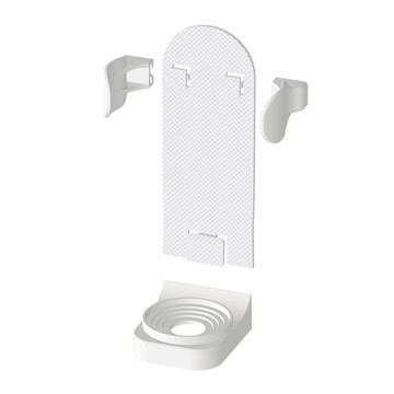 電動牙刷專用支架 10.3*4.3*3.8cm 塑膠材質  白色  1組