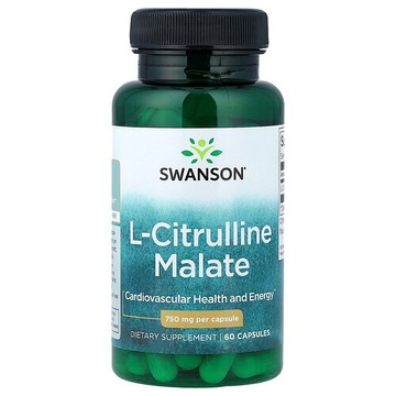 Swanson Vitamins, L-瓜氨酸蘋果酸，750 毫克，60 粒膠囊