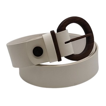 木質腰帶 Banff Empathy 306 - 可生物降解胡桃木黑色皮帶