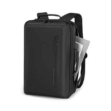 Kingsons 極簡立體商務雙層後背包｜USB充電孔｜容納15.6吋筆電
